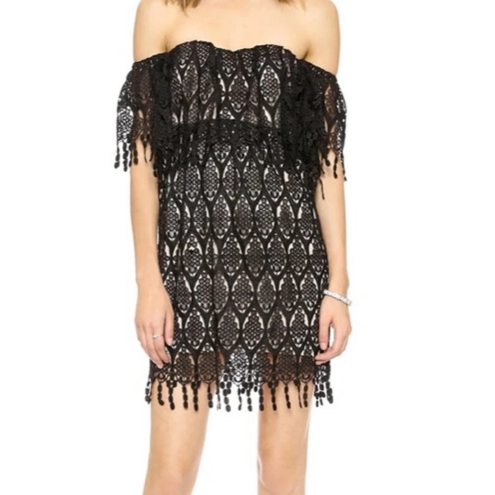Stone Cold Fox Dress Iowa Mini Dress Black Size Small Like New Condition